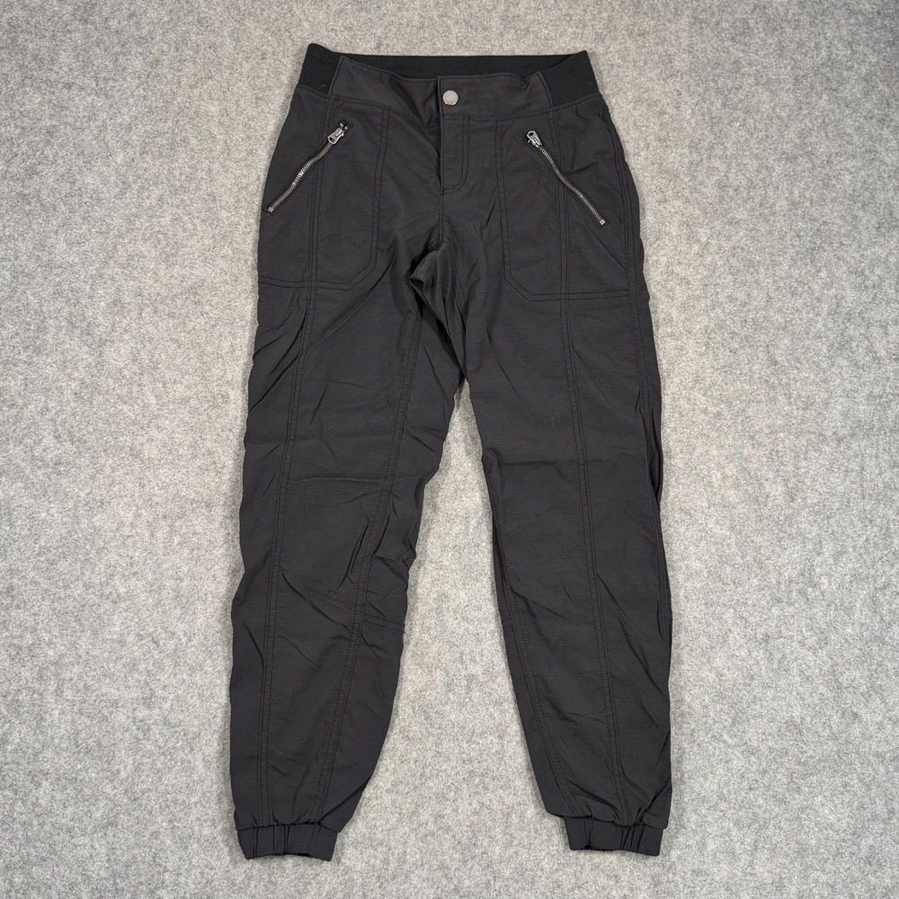 Athleta Black Trekkie Mid-Rise Cropped Jogger Activewear Pants Women's Size 2
